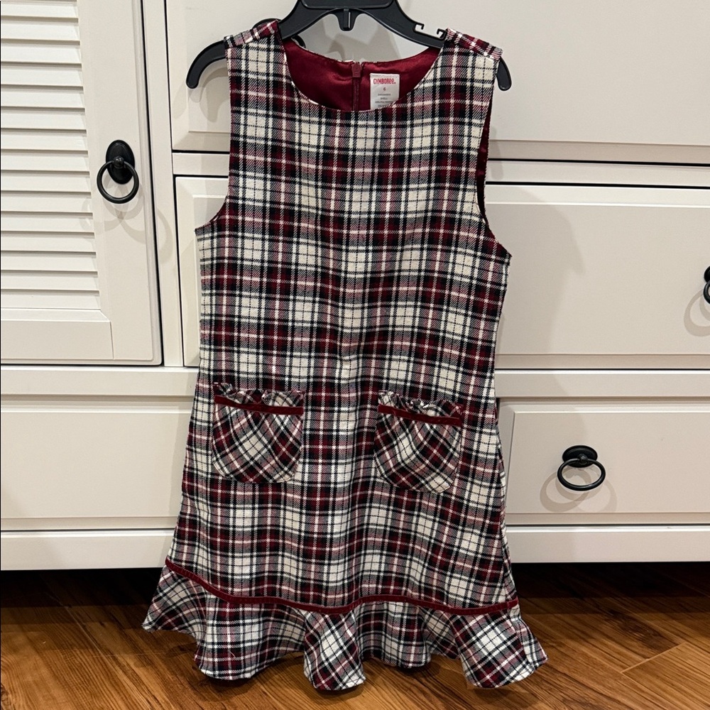 Gymboree Red and Black Plaid Casual Dress